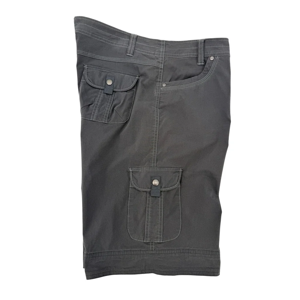 Kuhl Gray Cargo Shorts Women 14 Hiking Trail Outdoor Utility Stretch Bermuda 17S